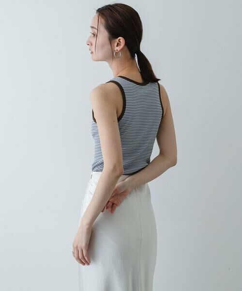 SENSE OF PLACE by URBAN RESEARCH / センスオブプレイス バイ アーバンリサーチ タンクトップ | 『別注』Healthknit×SENSE OF PLACE ボーダータンクトップ | 詳細10