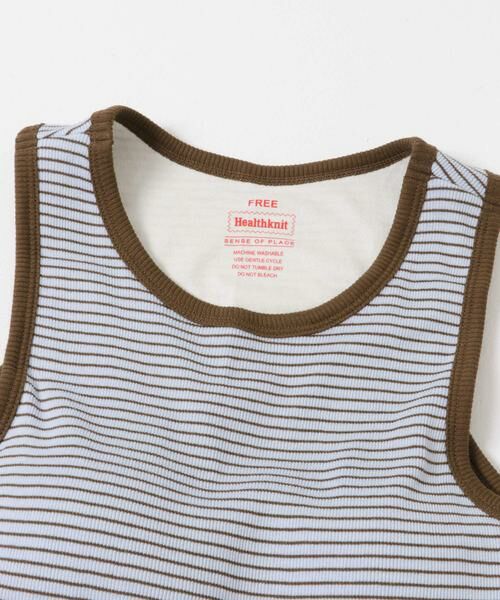 SENSE OF PLACE by URBAN RESEARCH / センスオブプレイス バイ アーバンリサーチ タンクトップ | 『別注』Healthknit×SENSE OF PLACE ボーダータンクトップ | 詳細14
