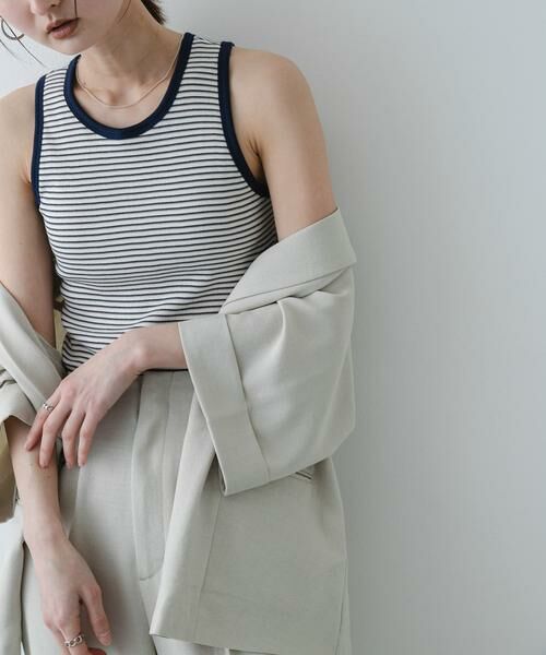 SENSE OF PLACE by URBAN RESEARCH / センスオブプレイス バイ アーバンリサーチ タンクトップ | 『別注』Healthknit×SENSE OF PLACE ボーダータンクトップ | 詳細19