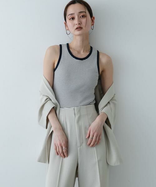 SENSE OF PLACE by URBAN RESEARCH / センスオブプレイス バイ アーバンリサーチ タンクトップ | 『別注』Healthknit×SENSE OF PLACE ボーダータンクトップ | 詳細20