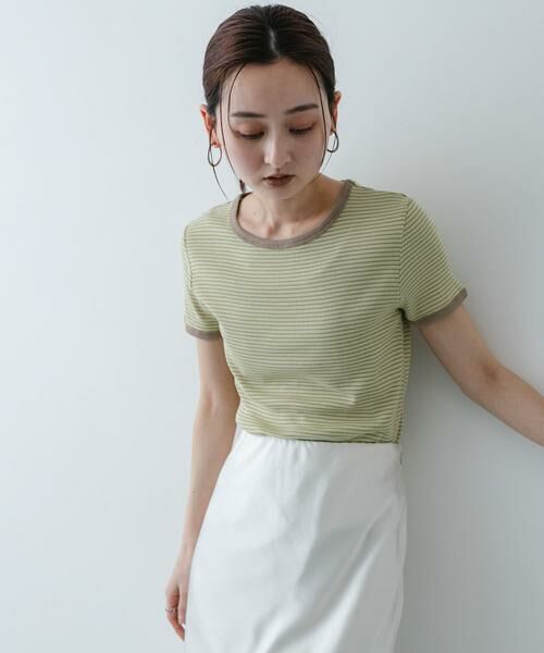 SENSE OF PLACE by URBAN RESEARCH / センスオブプレイス バイ アーバンリサーチ Tシャツ | 『別注』Healthknit×SENSE OF PLACE ボーダーTシャツ | 詳細1