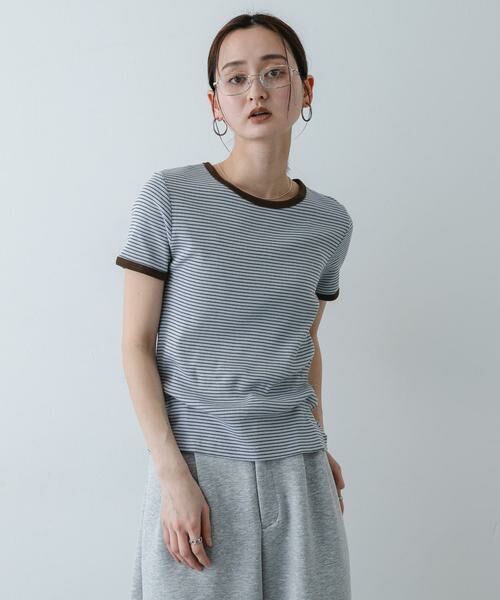SENSE OF PLACE by URBAN RESEARCH / センスオブプレイス バイ アーバンリサーチ Tシャツ | 『別注』Healthknit×SENSE OF PLACE ボーダーTシャツ | 詳細9