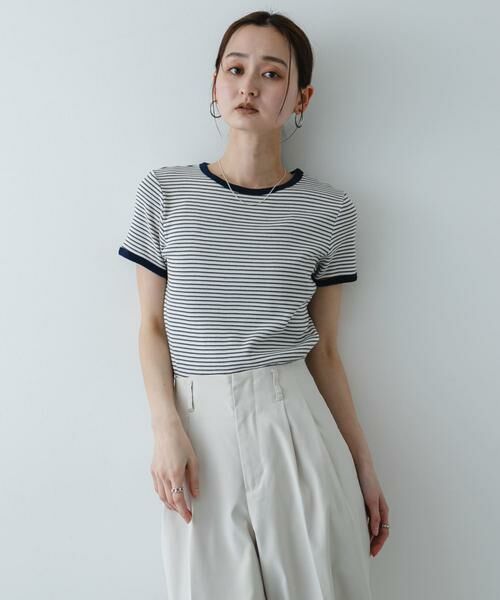 SENSE OF PLACE by URBAN RESEARCH / センスオブプレイス バイ アーバンリサーチ Tシャツ | 『別注』Healthknit×SENSE OF PLACE ボーダーTシャツ | 詳細19