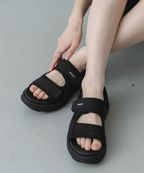 SENSE OF PLACE by URBAN RESEARCH / センスオブプレイス バイ アーバンリサーチ サンダル | SHAKA　FREEN EASY GES（ブラック）
