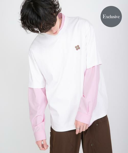 SENSE OF PLACE by URBAN RESEARCH / センスオブプレイス バイ アーバンリサーチ Tシャツ | 『別注』OATSIDE×SENSE OF PLACE　グラフィックTシャツB（ホワイト）