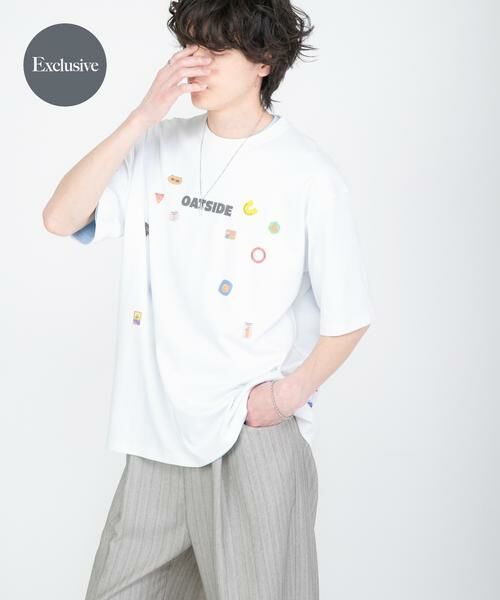 SENSE OF PLACE by URBAN RESEARCH / センスオブプレイス バイ アーバンリサーチ Tシャツ | 『別注』OATSIDE×SENSE OF PLACE　グラフィックTシャツC（ホワイト）