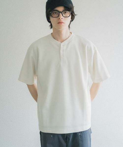 SENSE OF PLACE by URBAN RESEARCH / センスオブプレイス バイ アーバンリサーチ Tシャツ | ヘンリーネックカノコプルオーバー | 詳細1