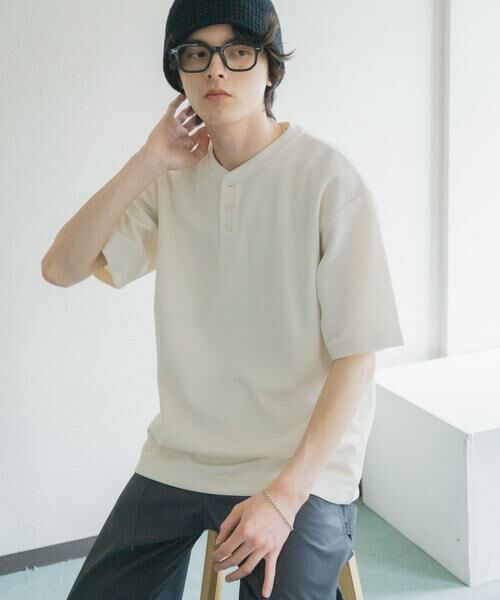 SENSE OF PLACE by URBAN RESEARCH / センスオブプレイス バイ アーバンリサーチ Tシャツ | ヘンリーネックカノコプルオーバー | 詳細3
