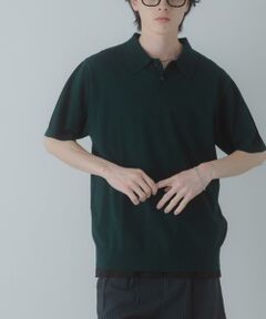 SENSE OF PLACE by URBAN RESEARCH / センスオブプレイス バイ アーバンリサーチ ニット・セーター | 『洗濯可』ストレッチニットポロショートスリーブTシャツ