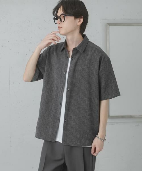 SENSE OF PLACE by URBAN RESEARCH / センスオブプレイス バイ アーバンリサーチ シャツ・ブラウス | メランジレギュラーカラーショートスリーブシャツ | 詳細12