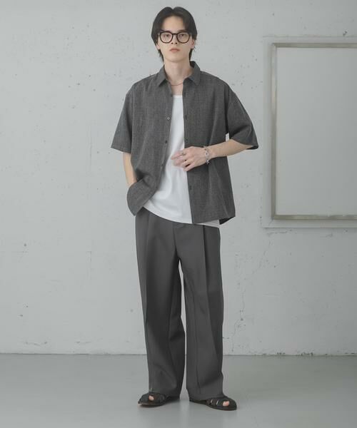 SENSE OF PLACE by URBAN RESEARCH / センスオブプレイス バイ アーバンリサーチ シャツ・ブラウス | メランジレギュラーカラーショートスリーブシャツ | 詳細15