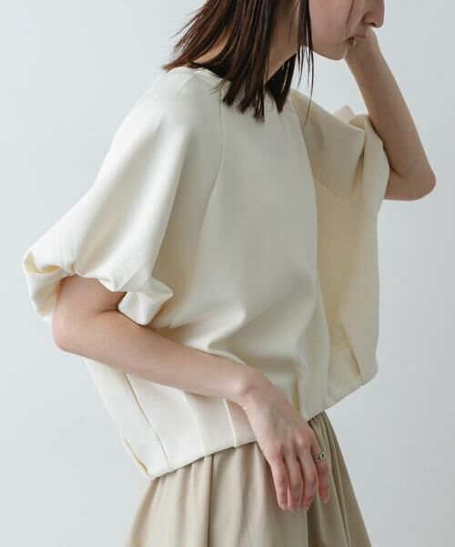 SENSE OF PLACE by URBAN RESEARCH / センスオブプレイス バイ アーバンリサーチ Tシャツ | 撥水コクーンカットトップ（アイボリー）