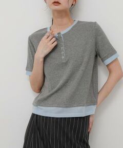 SENSE OF PLACE by URBAN RESEARCH / センスオブプレイス バイ アーバンリサーチ Tシャツ | ヘンリーネックレイヤードトップ(半袖)