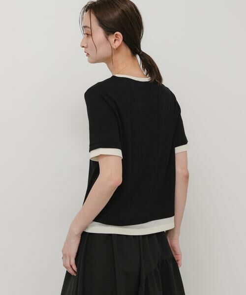 SENSE OF PLACE by URBAN RESEARCH / センスオブプレイス バイ アーバンリサーチ Tシャツ | ヘンリーネックレイヤードトップ(半袖) | 詳細3