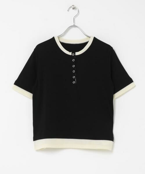 SENSE OF PLACE by URBAN RESEARCH / センスオブプレイス バイ アーバンリサーチ Tシャツ | ヘンリーネックレイヤードトップ(半袖) | 詳細6