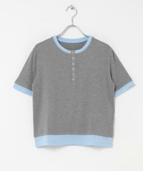 SENSE OF PLACE by URBAN RESEARCH / センスオブプレイス バイ アーバンリサーチ Tシャツ | ヘンリーネックレイヤードトップ(半袖) | 詳細12