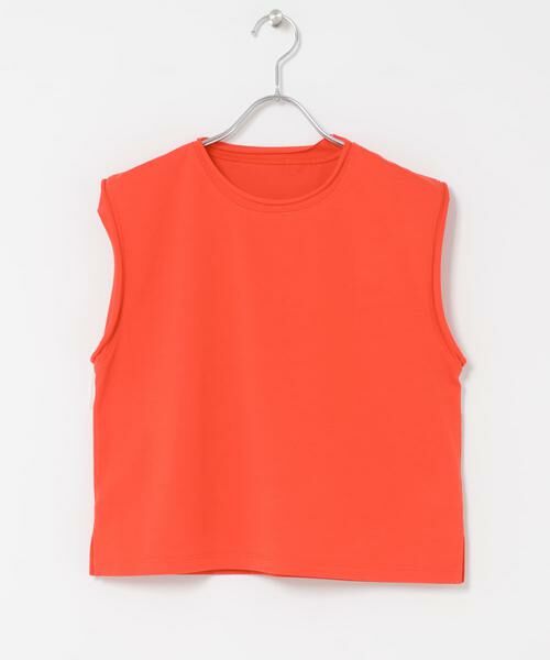 SENSE OF PLACE by URBAN RESEARCH / センスオブプレイス バイ アーバンリサーチ タンクトップ | 『汗ジミ防止』SKINProofノースリーブロールTシャツ（レッド）