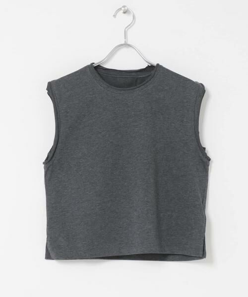 SENSE OF PLACE by URBAN RESEARCH / センスオブプレイス バイ アーバンリサーチ タンクトップ | 『汗ジミ防止』SKINProofノースリーブロールTシャツ（グレー）