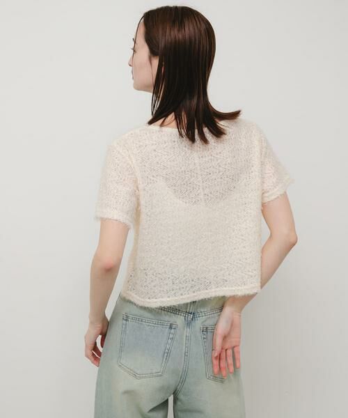 SENSE OF PLACE by URBAN RESEARCH / センスオブプレイス バイ アーバンリサーチ Tシャツ | レースフェザーカットトップ | 詳細3