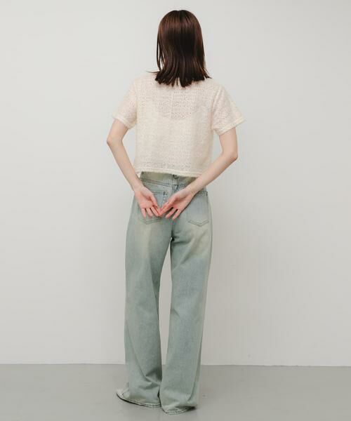 SENSE OF PLACE by URBAN RESEARCH / センスオブプレイス バイ アーバンリサーチ Tシャツ | レースフェザーカットトップ | 詳細5