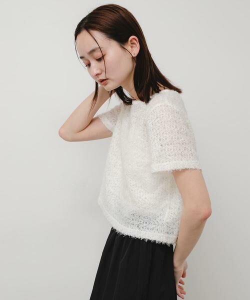 SENSE OF PLACE by URBAN RESEARCH / センスオブプレイス バイ アーバンリサーチ Tシャツ | レースフェザーカットトップ | 詳細12