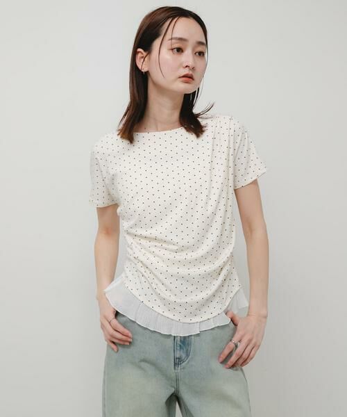 SENSE OF PLACE by URBAN RESEARCH / センスオブプレイス バイ アーバンリサーチ Tシャツ | フリルドレープトップ | 詳細12