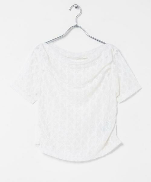 SENSE OF PLACE by URBAN RESEARCH / センスオブプレイス バイ アーバンリサーチ Tシャツ | レースドレープトップ | 詳細1