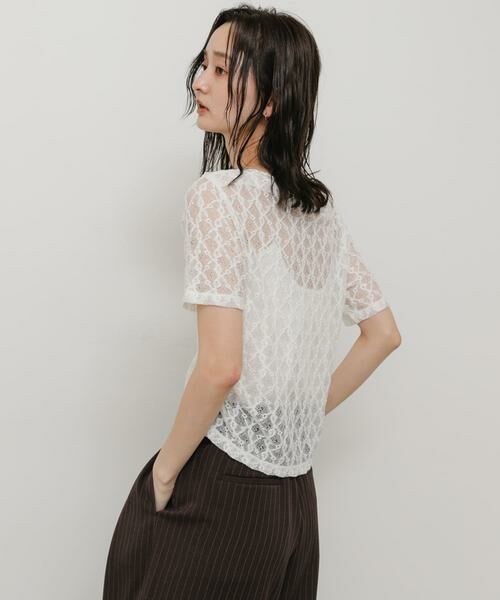 SENSE OF PLACE by URBAN RESEARCH / センスオブプレイス バイ アーバンリサーチ Tシャツ | レースドレープトップ | 詳細3
