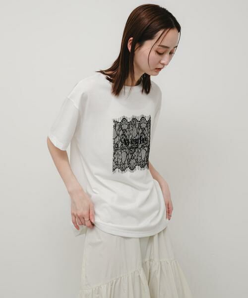 SENSE OF PLACE by URBAN RESEARCH / センスオブプレイス バイ アーバンリサーチ Tシャツ | レースロゴTシャツ | 詳細3