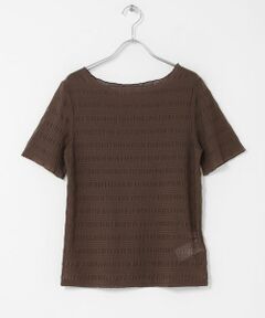 SENSE OF PLACE by URBAN RESEARCH / センスオブプレイス バイ アーバンリサーチ Tシャツ | シャーリングシアートップ(5分袖)