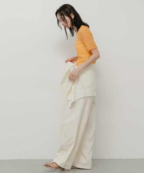 SENSE OF PLACE by URBAN RESEARCH / センスオブプレイス バイ アーバンリサーチ Tシャツ | シャーリングシアートップ(5分袖) | 詳細6