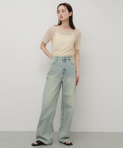 SENSE OF PLACE by URBAN RESEARCH / センスオブプレイス バイ アーバンリサーチ Tシャツ | シャーリングシアートップ(5分袖) | 詳細10