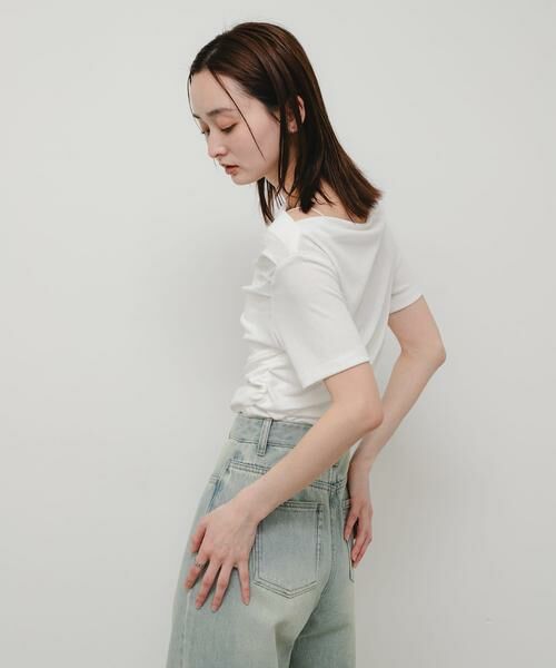 SENSE OF PLACE by URBAN RESEARCH / センスオブプレイス バイ アーバンリサーチ Tシャツ | シアードレープトップ(半袖) | 詳細9