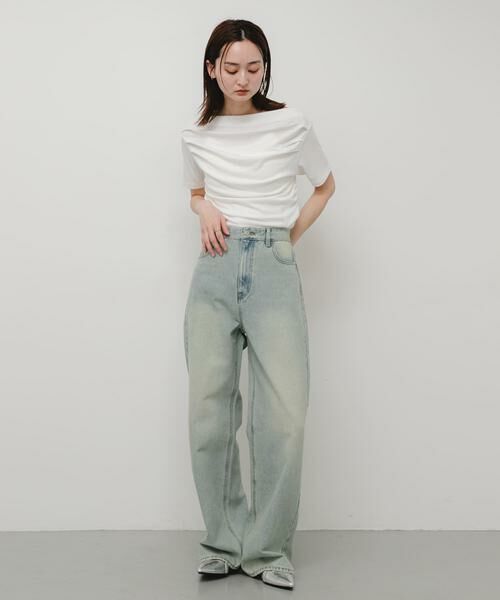 SENSE OF PLACE by URBAN RESEARCH / センスオブプレイス バイ アーバンリサーチ Tシャツ | シアードレープトップ(半袖) | 詳細14