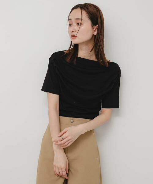 SENSE OF PLACE by URBAN RESEARCH / センスオブプレイス バイ アーバンリサーチ Tシャツ | シアードレープトップ(半袖) | 詳細14