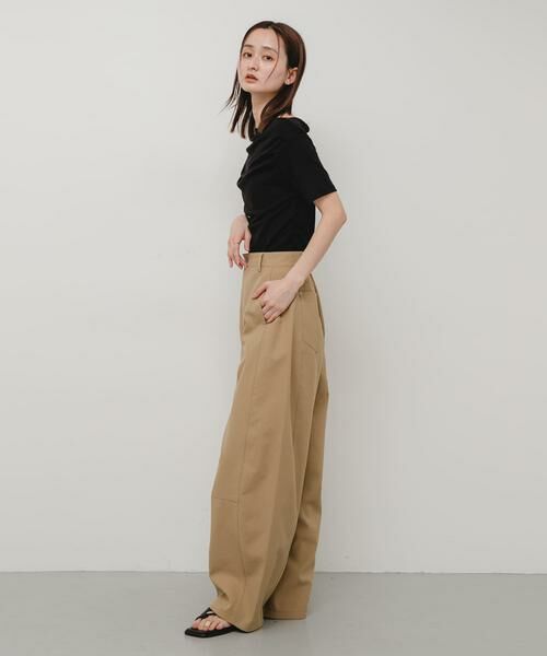 SENSE OF PLACE by URBAN RESEARCH / センスオブプレイス バイ アーバンリサーチ Tシャツ | シアードレープトップ(半袖) | 詳細17