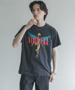 SENSE OF PLACE by URBAN RESEARCH / センスオブプレイス バイ アーバンリサーチ Tシャツ | THRIFTY LOOK　NIRVANA IN UTERO フェードTシャツ