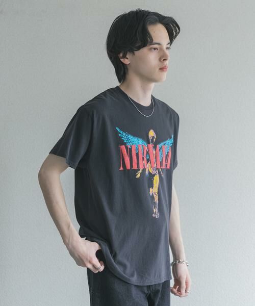 SENSE OF PLACE by URBAN RESEARCH / センスオブプレイス バイ アーバンリサーチ Tシャツ | THRIFTY LOOK　NIRVANA IN UTERO フェードTシャツ | 詳細2