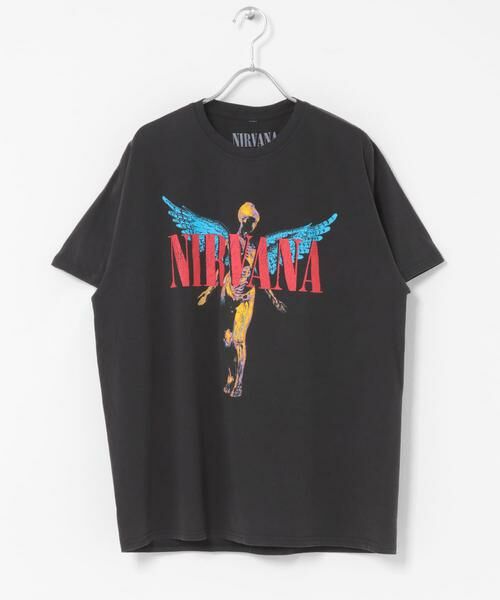 SENSE OF PLACE by URBAN RESEARCH / センスオブプレイス バイ アーバンリサーチ Tシャツ | THRIFTY LOOK　NIRVANA IN UTERO フェードTシャツ | 詳細5