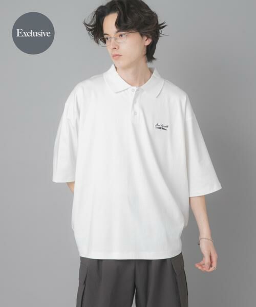 SENSE OF PLACE by URBAN RESEARCH / センスオブプレイス バイ アーバンリサーチ ポロシャツ | 『別注』Converse×SENSE OF PLACE　JACK PURCELLポロシャツ（ホワイト）