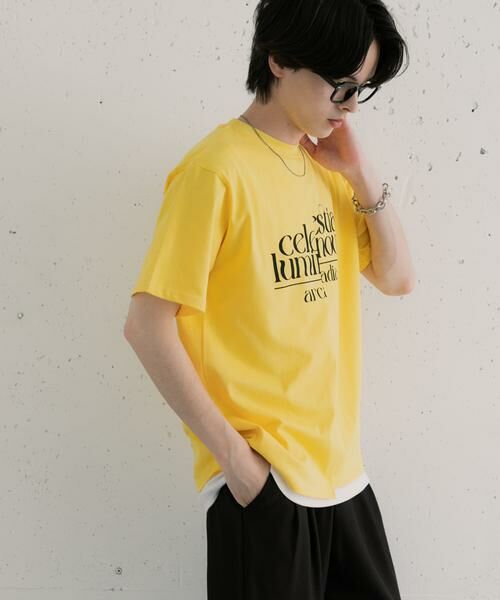 SENSE OF PLACE by URBAN RESEARCH / センスオブプレイス バイ アーバンリサーチ Tシャツ | アシメグラフィックショートスリーブTシャツ | 詳細5