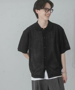 SENSE OF PLACE by URBAN RESEARCH / センスオブプレイス バイ アーバンリサーチ ニット・セーター | 『一部WEB限定カラー』『イージーケア』リネンブレンドシアーニットシャツ