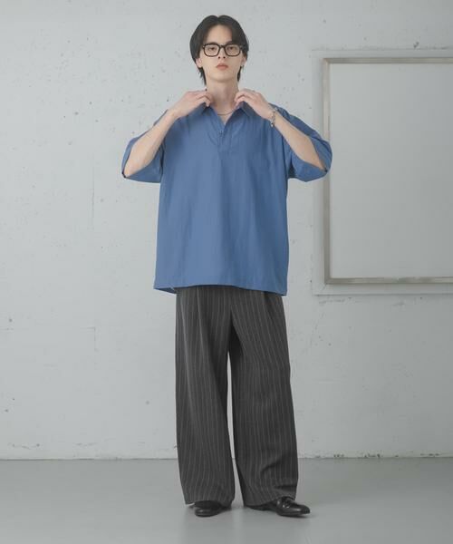 SENSE OF PLACE by URBAN RESEARCH / センスオブプレイス バイ アーバンリサーチ シャツ・ブラウス | 『接触冷感/速乾』スパンブロードプルオーバーシャツ | 詳細7