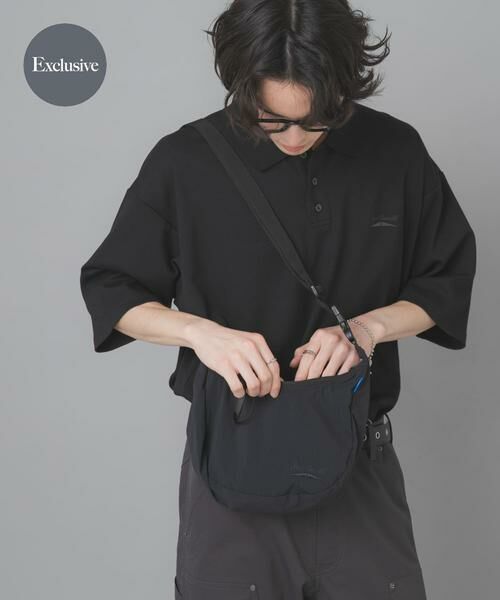SENSE OF PLACE by URBAN RESEARCH / センスオブプレイス バイ アーバンリサーチ ショルダーバッグ | 『別注』Converse×SENSE OF PLACE　JACKPURCELLショルダーバック（ブラック）