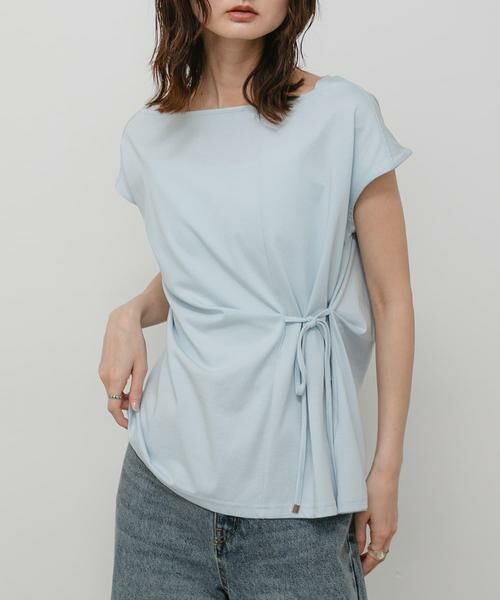 SENSE OF PLACE by URBAN RESEARCH / センスオブプレイス バイ アーバンリサーチ Tシャツ | 『イージーケア/接触冷感』ニュアンスコードTシャツ（ライトブルー）