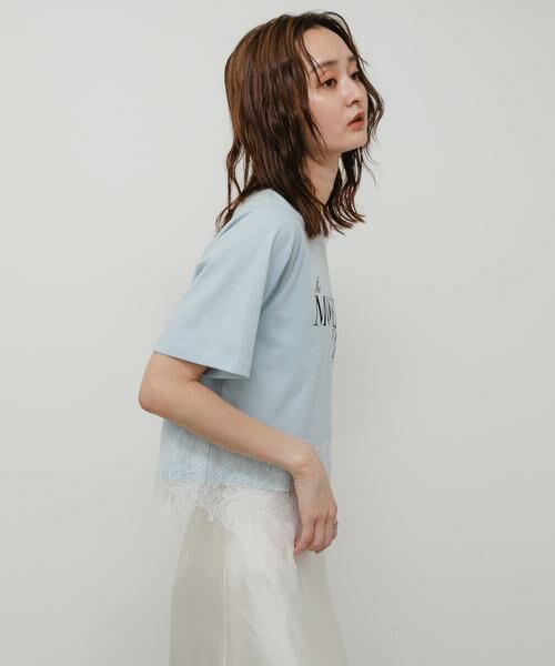 SENSE OF PLACE by URBAN RESEARCH / センスオブプレイス バイ アーバンリサーチ Tシャツ | クロップドレースロゴTシャツ(半袖) | 詳細2