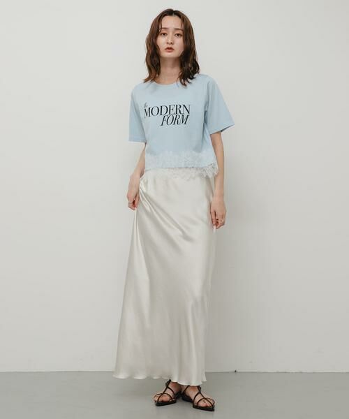 SENSE OF PLACE by URBAN RESEARCH / センスオブプレイス バイ アーバンリサーチ Tシャツ | クロップドレースロゴTシャツ(半袖) | 詳細4