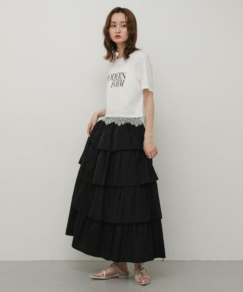 SENSE OF PLACE by URBAN RESEARCH / センスオブプレイス バイ アーバンリサーチ Tシャツ | クロップドレースロゴTシャツ(半袖) | 詳細14