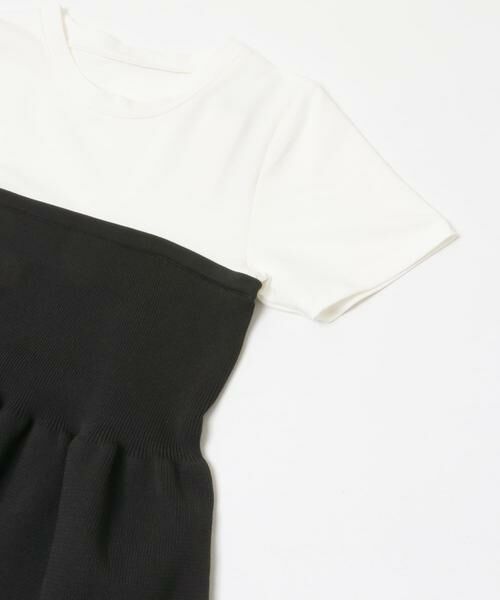 SENSE OF PLACE by URBAN RESEARCH / センスオブプレイス バイ アーバンリサーチ Tシャツ | 異素材コンビ半袖ペプラムプルオーバー | 詳細6