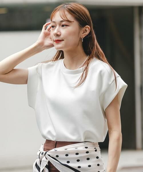 SENSE OF PLACE by URBAN RESEARCH / センスオブプレイス バイ アーバンリサーチ Tシャツ | モチモチポンチTシャツ（オフホワイト）